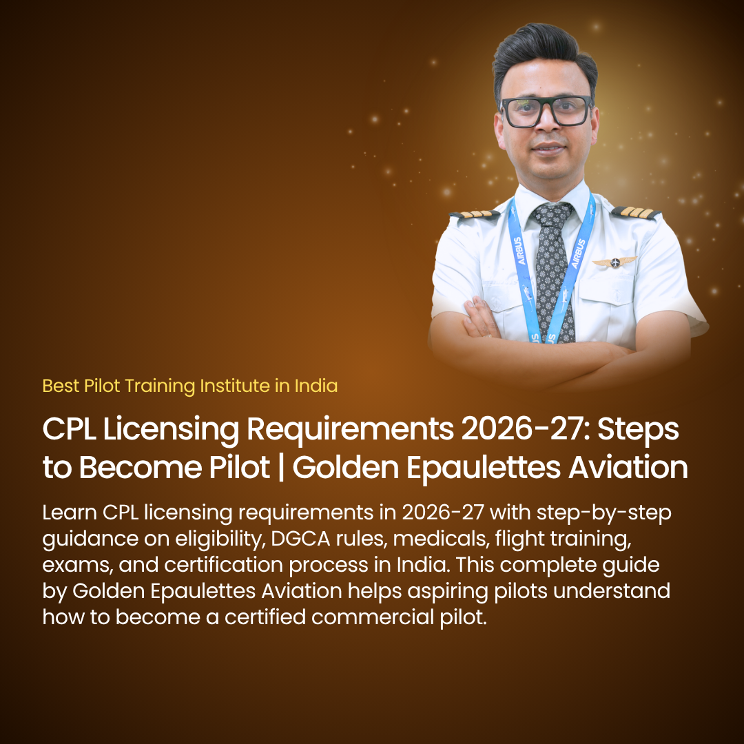 CPL Licensing Requirements 2026-27: Steps to Become Pilot | Golden Epaulettes Aviation